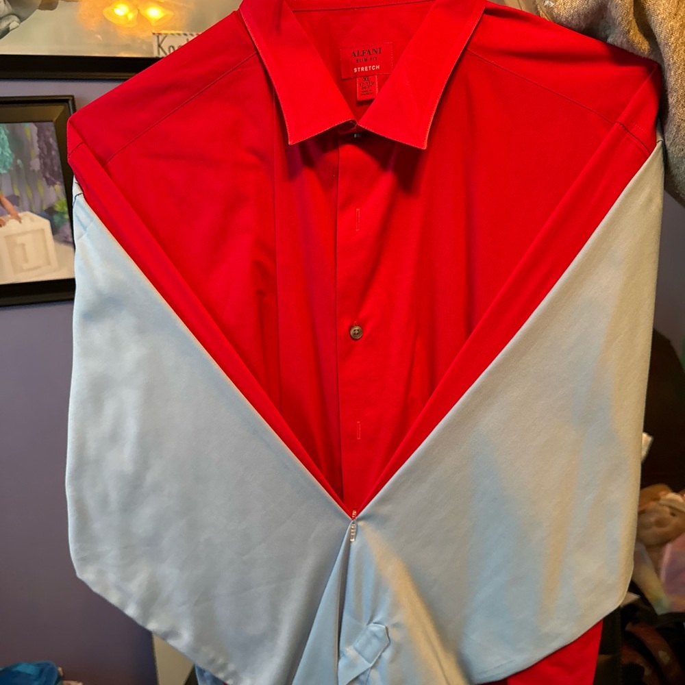 Alfani dress shirt (blue).